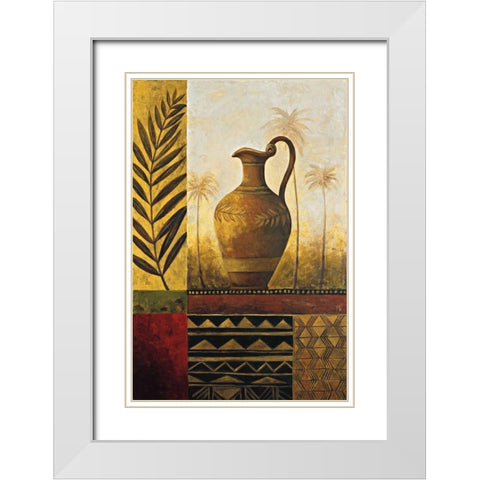 Treasures II White Modern Wood Framed Art Print with Double Matting by Williamson, Sarah