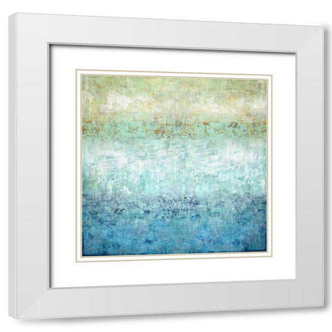 For the Moment White Modern Wood Framed Art Print with Double Matting by Hamilton, Taylor