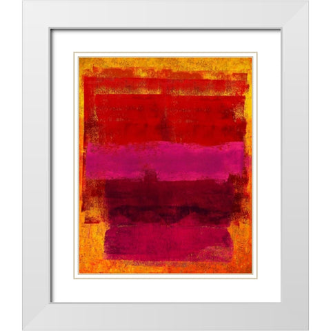 Passionate White Modern Wood Framed Art Print with Double Matting by Hamilton, Taylor