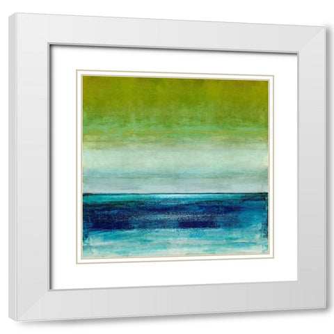 Musing White Modern Wood Framed Art Print with Double Matting by Hamilton, Taylor