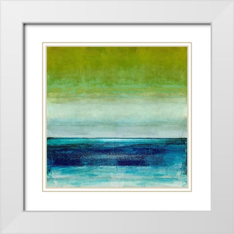 Musing White Modern Wood Framed Art Print with Double Matting by Hamilton, Taylor