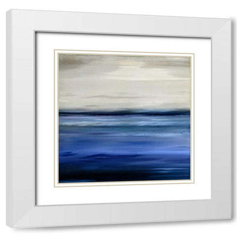 Respite White Modern Wood Framed Art Print with Double Matting by Hamilton, Taylor