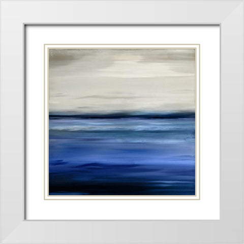 Respite White Modern Wood Framed Art Print with Double Matting by Hamilton, Taylor