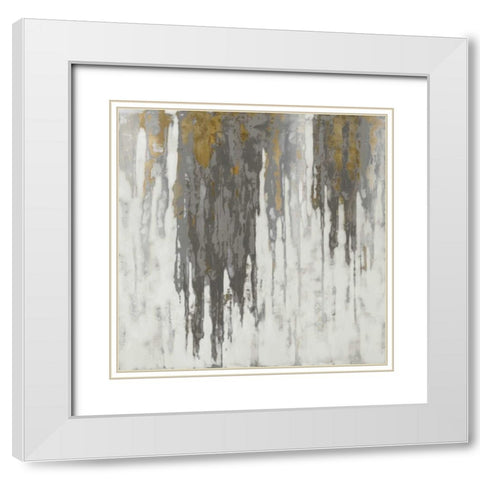 Neutral Space IV White Modern Wood Framed Art Print with Double Matting by Conley, Tom