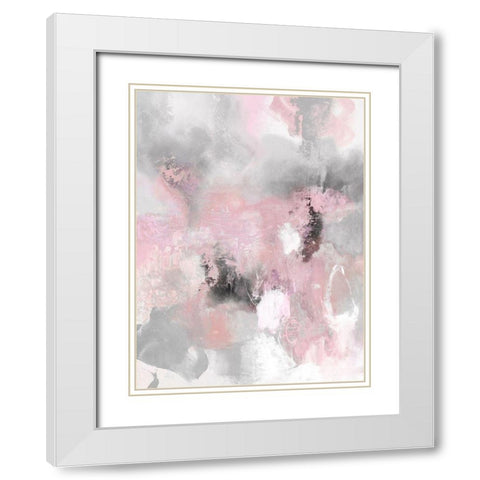 Irresistible Blush II White Modern Wood Framed Art Print with Double Matting by Bridges, Tate
