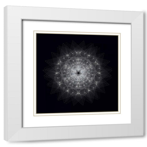 Dynamic III White Modern Wood Framed Art Print with Double Matting by Anderson, Tyler