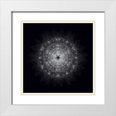 Dynamic III White Modern Wood Framed Art Print with Double Matting by Anderson, Tyler