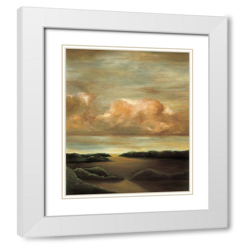 Light and Shadows II White Modern Wood Framed Art Print with Double Matting by Mitchell, Todd
