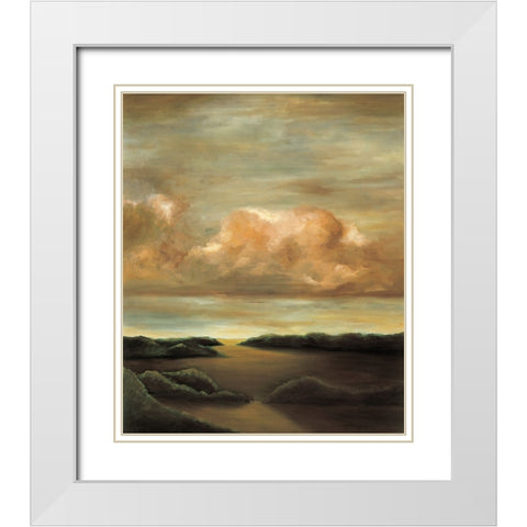 Light and Shadows II White Modern Wood Framed Art Print with Double Matting by Mitchell, Todd