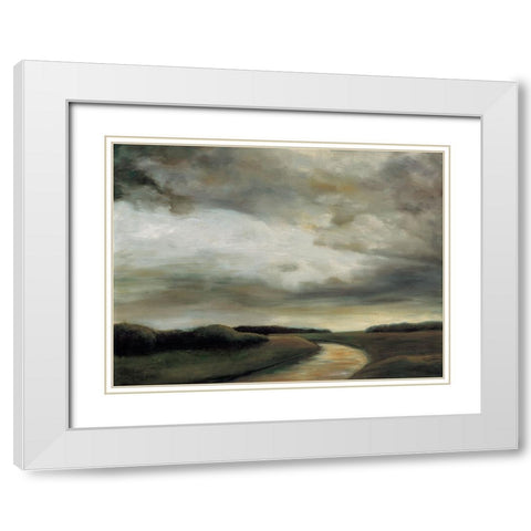 Light on the Water I White Modern Wood Framed Art Print with Double Matting by Mitchell, Todd