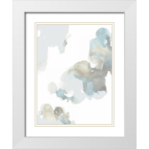 Elevate I White Modern Wood Framed Art Print with Double Matting by Mitchell, Lauren