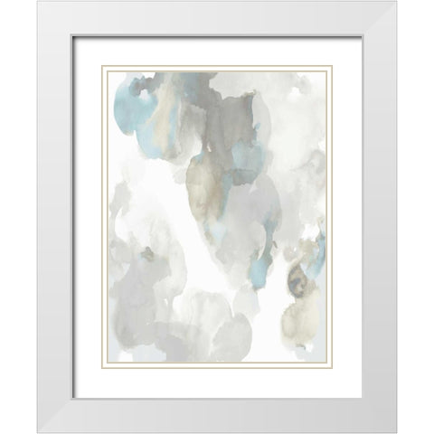 Elevate II White Modern Wood Framed Art Print with Double Matting by Mitchell, Lauren