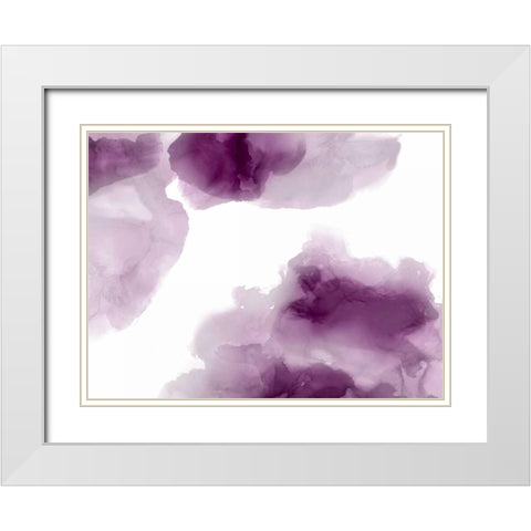Elevate in Amethyst White Modern Wood Framed Art Print with Double Matting by Mitchell, Lauren