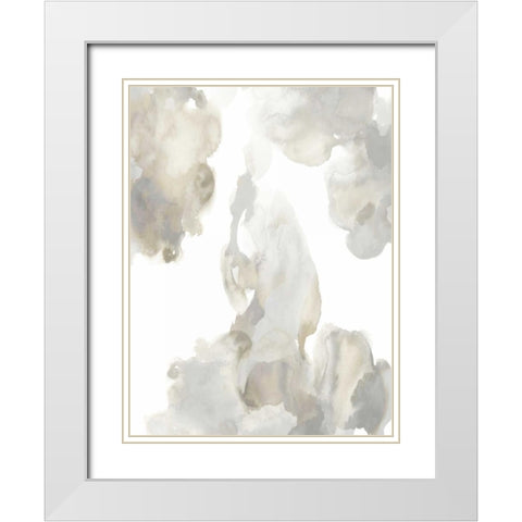 Elevate in Grey I White Modern Wood Framed Art Print with Double Matting by Mitchell, Lauren