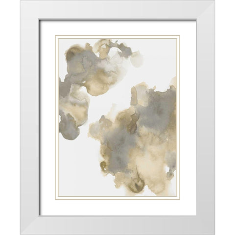 Elevate in Neutral I White Modern Wood Framed Art Print with Double Matting by Mitchell, Lauren