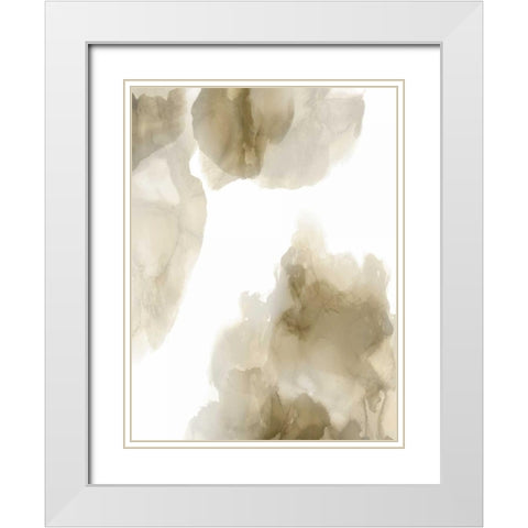 Elevate in Neutral II White Modern Wood Framed Art Print with Double Matting by Mitchell, Lauren