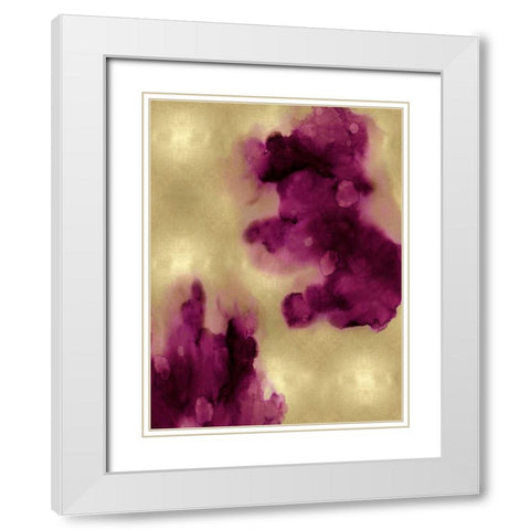 Entice I White Modern Wood Framed Art Print with Double Matting by Mitchell, Lauren
