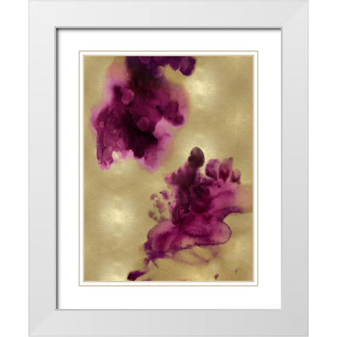 Entice II White Modern Wood Framed Art Print with Double Matting by Mitchell, Lauren