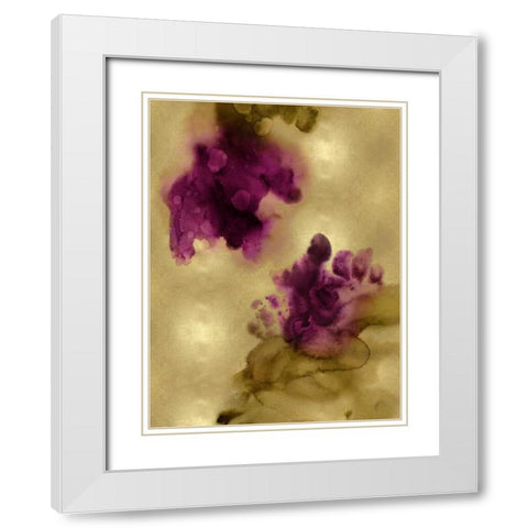 Tempting in Gold White Modern Wood Framed Art Print with Double Matting by Mitchell, Lauren