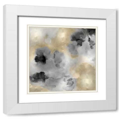 Whisper I White Modern Wood Framed Art Print with Double Matting by Mitchell, Lauren