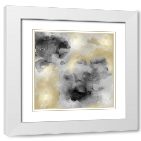 Whisper II White Modern Wood Framed Art Print with Double Matting by Mitchell, Lauren