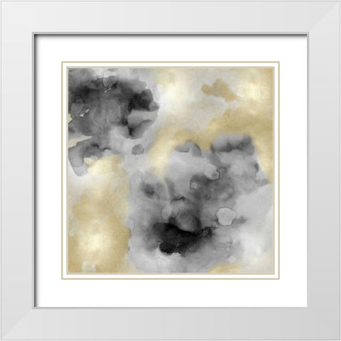 Whisper II White Modern Wood Framed Art Print with Double Matting by Mitchell, Lauren