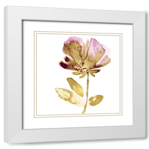 Fresh Bloom Pink II White Modern Wood Framed Art Print with Double Matting by Austin, Vanessa
