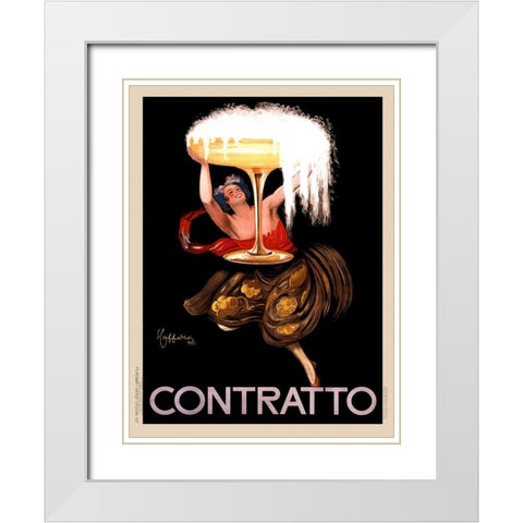 Contratto White Modern Wood Framed Art Print with Double Matting by Anonymous