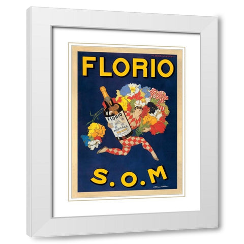 Florio-1915 White Modern Wood Framed Art Print with Double Matting by Dudovich, Marcello