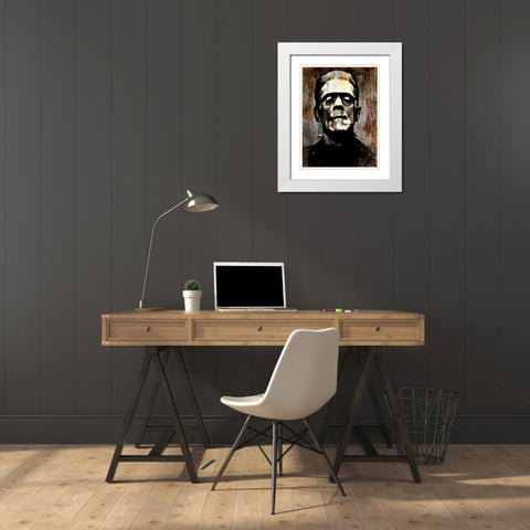 Frankenstein I White Modern Wood Framed Art Print with Double Matting by Wagner, Martin