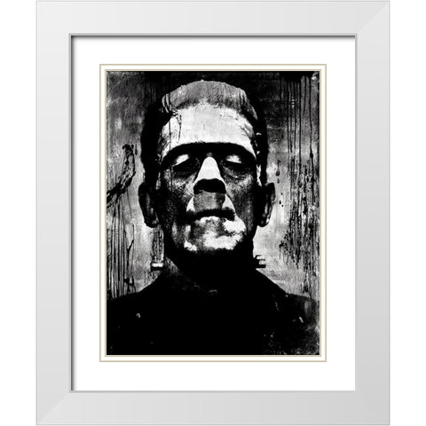 Frankenstein II White Modern Wood Framed Art Print with Double Matting by Wagner, Martin