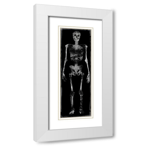 Skeleton III White Modern Wood Framed Art Print with Double Matting by Wagner, Martin