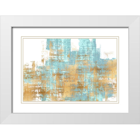 Infatuation II White Modern Wood Framed Art Print with Double Matting by Wise, Alex