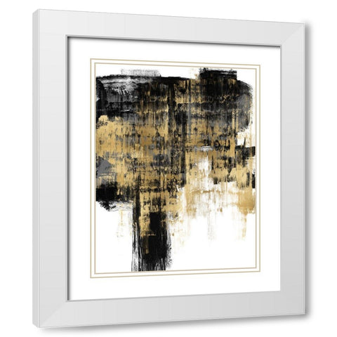 Resounding II White Modern Wood Framed Art Print with Double Matting by Wise, Alex