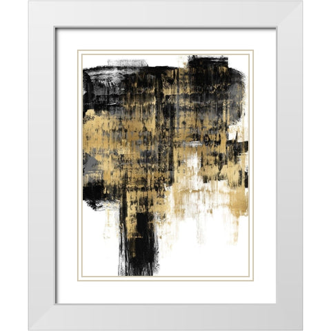 Resounding II White Modern Wood Framed Art Print with Double Matting by Wise, Alex