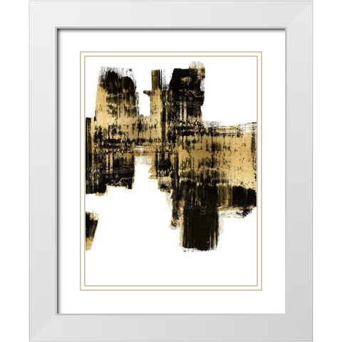 Resounding III White Modern Wood Framed Art Print with Double Matting by Wise, Alex
