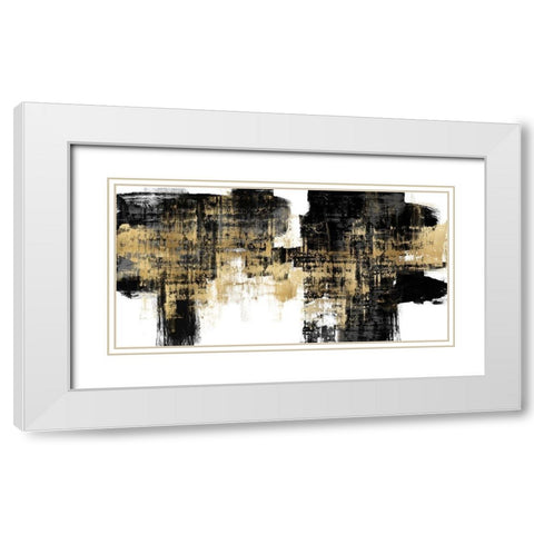 Amplified Gold on Black White Modern Wood Framed Art Print with Double Matting by Wise, Alex