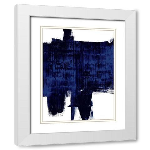 Mignight Ramblin I White Modern Wood Framed Art Print with Double Matting by Wise, Alex