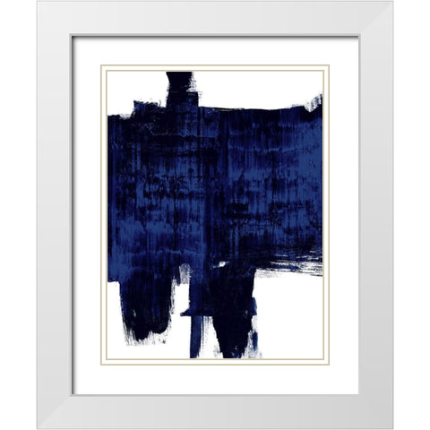 Mignight Ramblin I White Modern Wood Framed Art Print with Double Matting by Wise, Alex
