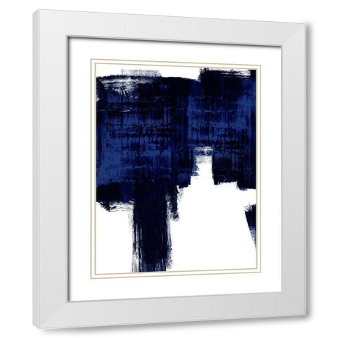 Mignight Ramblin II White Modern Wood Framed Art Print with Double Matting by Wise, Alex