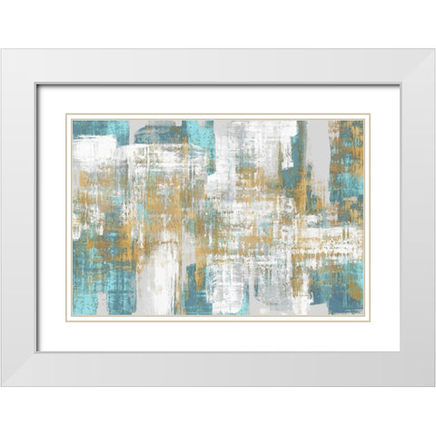 Gestures White Modern Wood Framed Art Print with Double Matting by Wise, Alex