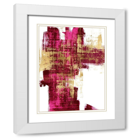 Dynamic I White Modern Wood Framed Art Print with Double Matting by Wise, Alex