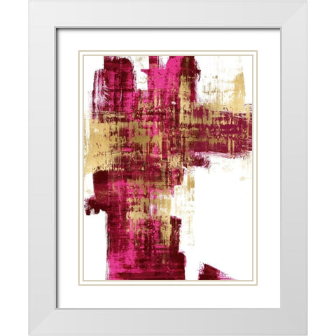 Dynamic I White Modern Wood Framed Art Print with Double Matting by Wise, Alex