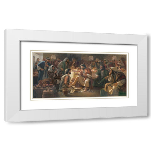 Servant of All White Modern Wood Framed Art Print with Double Matting by Seward, James