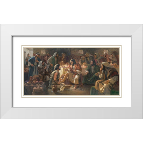 Servant of All White Modern Wood Framed Art Print with Double Matting by Seward, James
