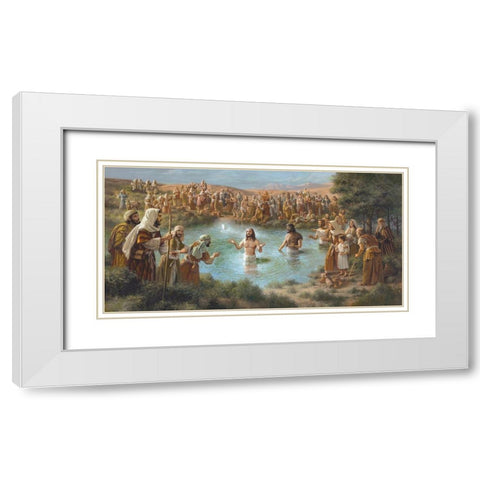 This is my son White Modern Wood Framed Art Print with Double Matting by Seward, James