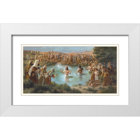 This is my son White Modern Wood Framed Art Print with Double Matting by Seward, James