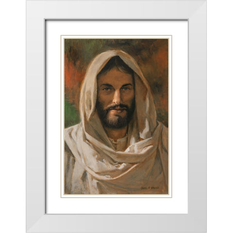 Come Unto Me White Modern Wood Framed Art Print with Double Matting by Seward, James