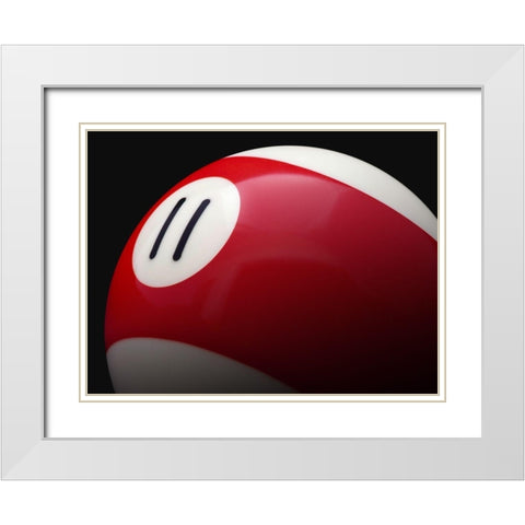 Red 11 White Modern Wood Framed Art Print with Double Matting by Reynolds, Richard