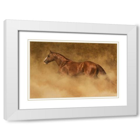 Out of the Dust White Modern Wood Framed Art Print with Double Matting by Dawson, Robert